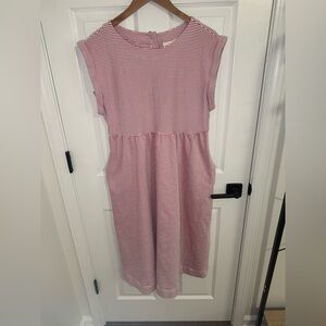 Anthropologie Maeve Red And White Striped Everyday Midi Dress Size Small EUC